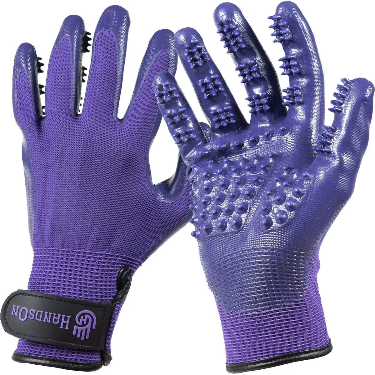 HandsON All-In-One Pet Bathing & Grooming Gloves