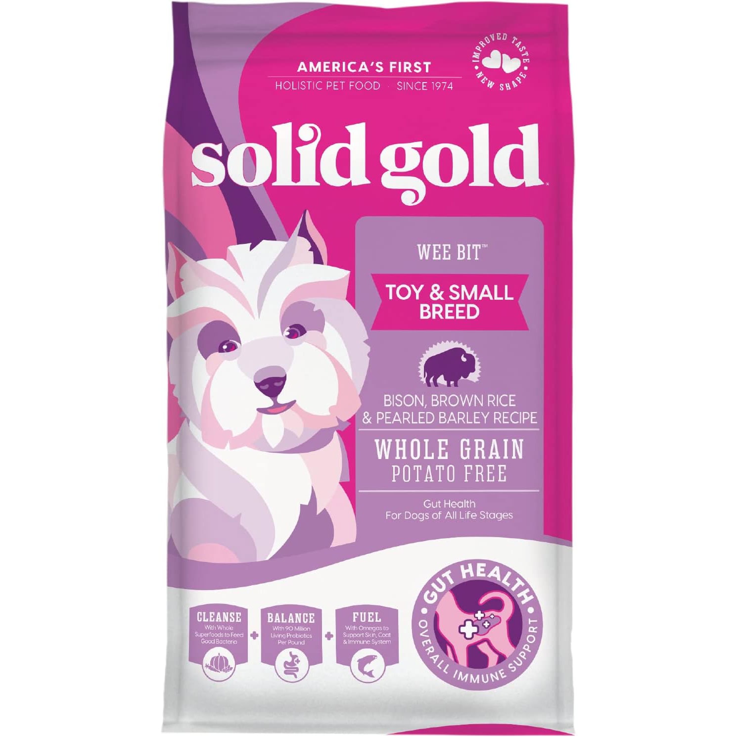 Solid Gold Wee Bit Bison,Brown Rice & Pearled Barley