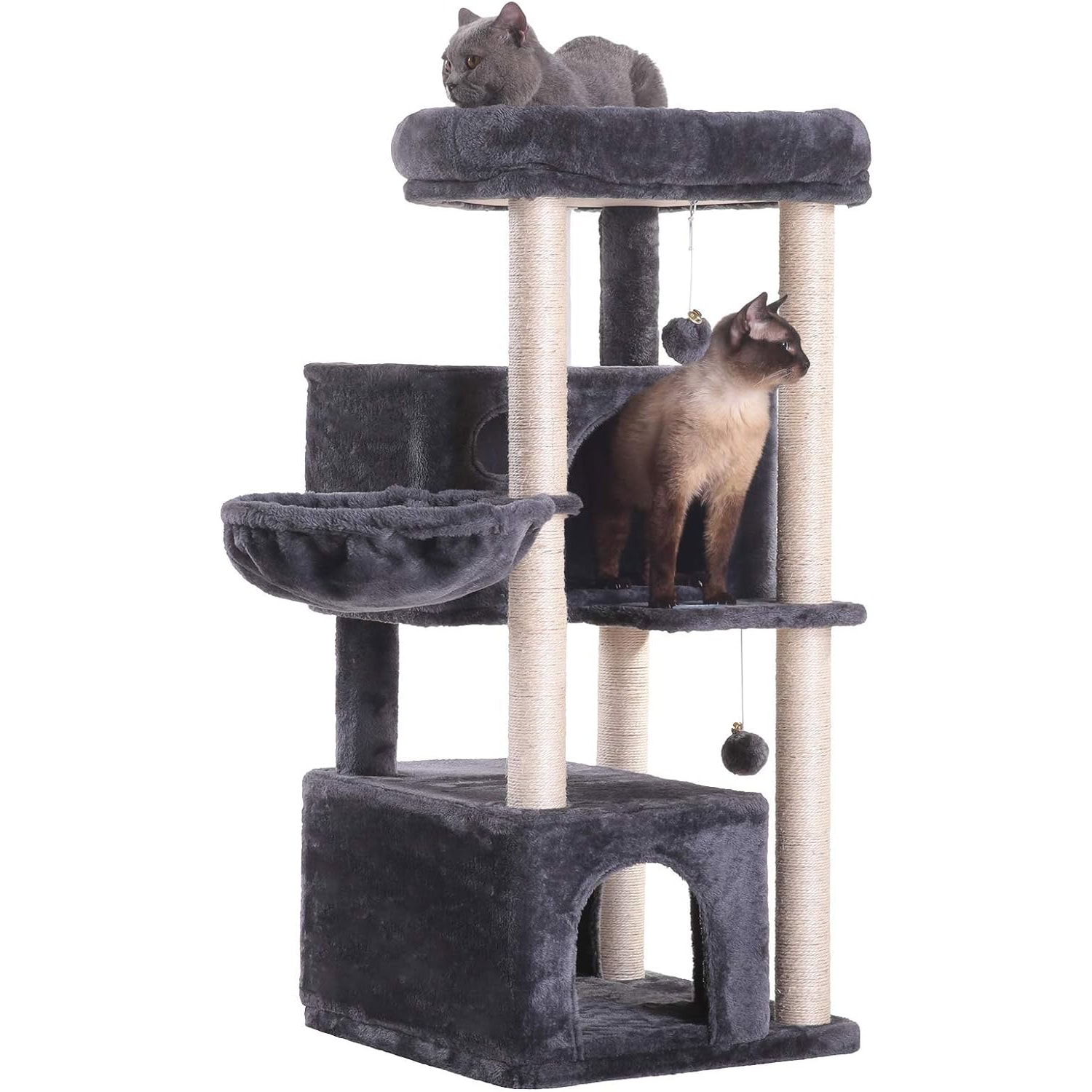 Hey-Brother Cat Tree, Multi-Level Cat Condo Tower