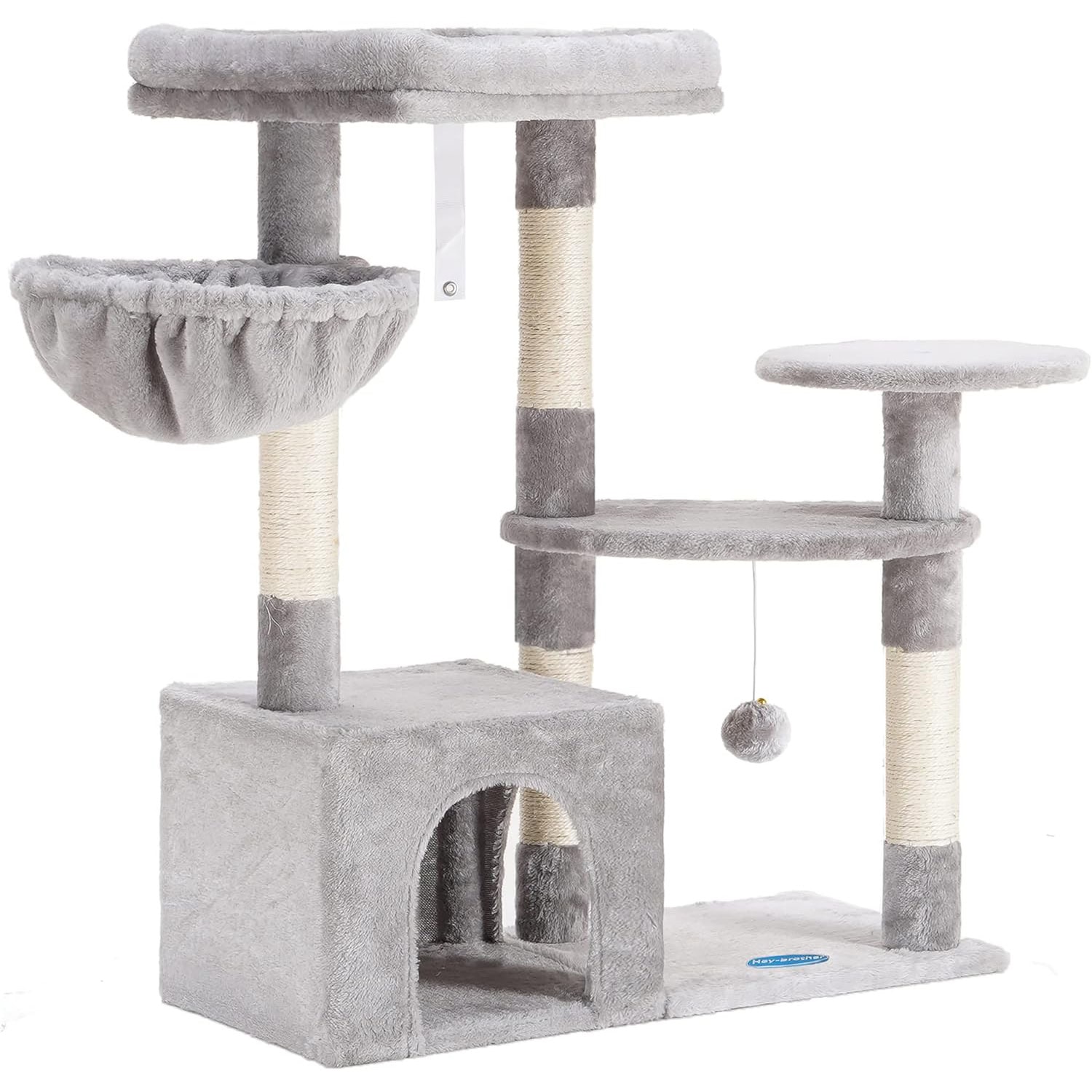 Hey-Brother Cat Tree with Sisal Scratching Posts