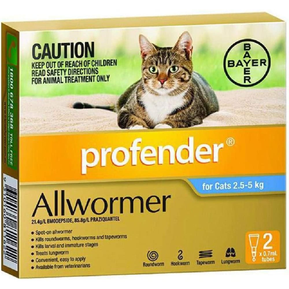 Profender Cat AllWormer Broad Spectrum Control