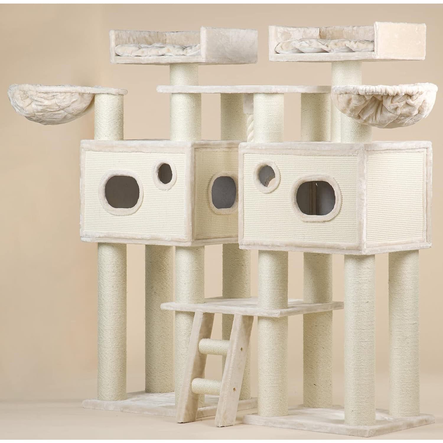 RHRQuality Cat Tree for Large Cats XXL Royal Cat Palace