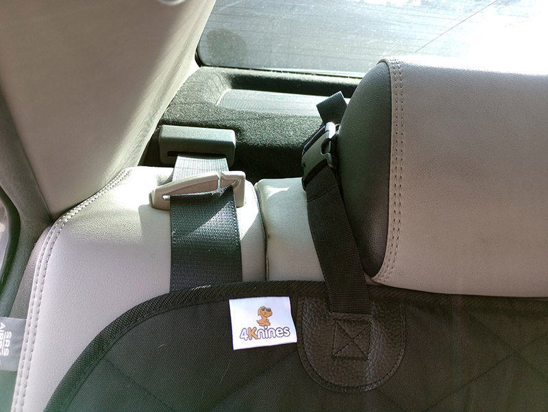 4knines split rear car seat cover installation