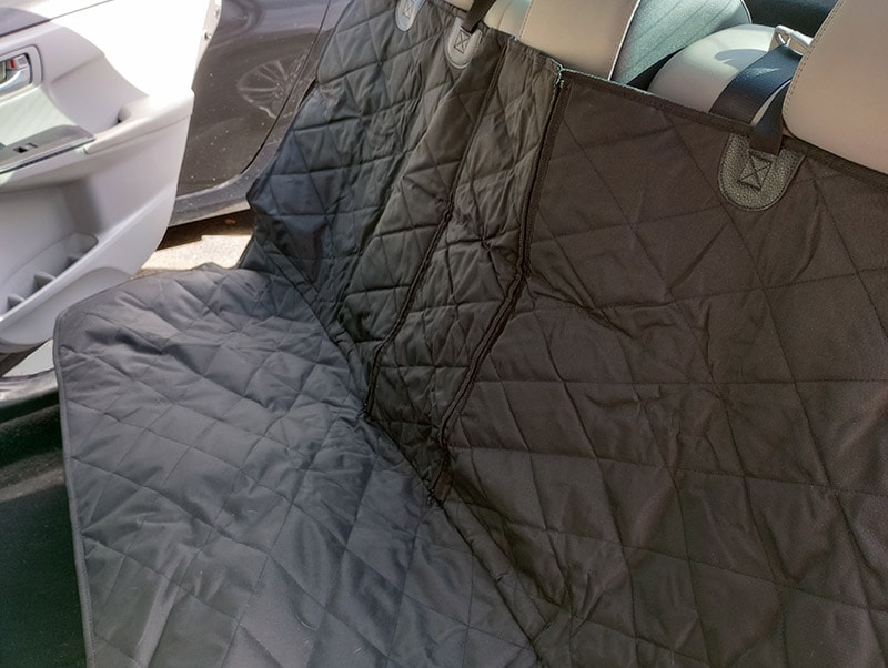 4knines split rear car seat cover
