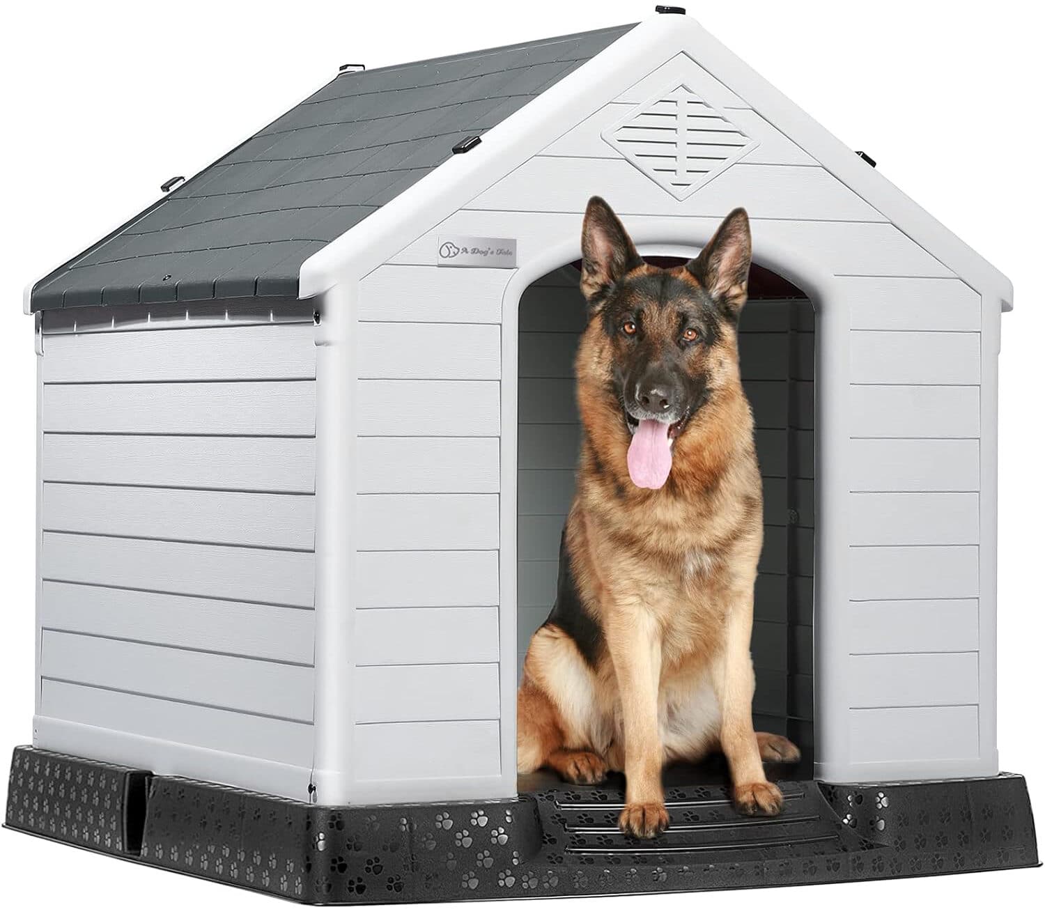 LEMBERI Durable Waterproof Plastic Dog House