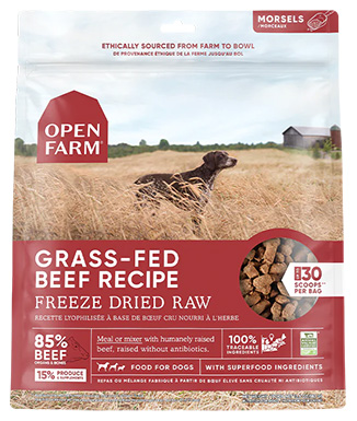 Open Farm Grass-Fed Beef Freeze Dried Dog Food
