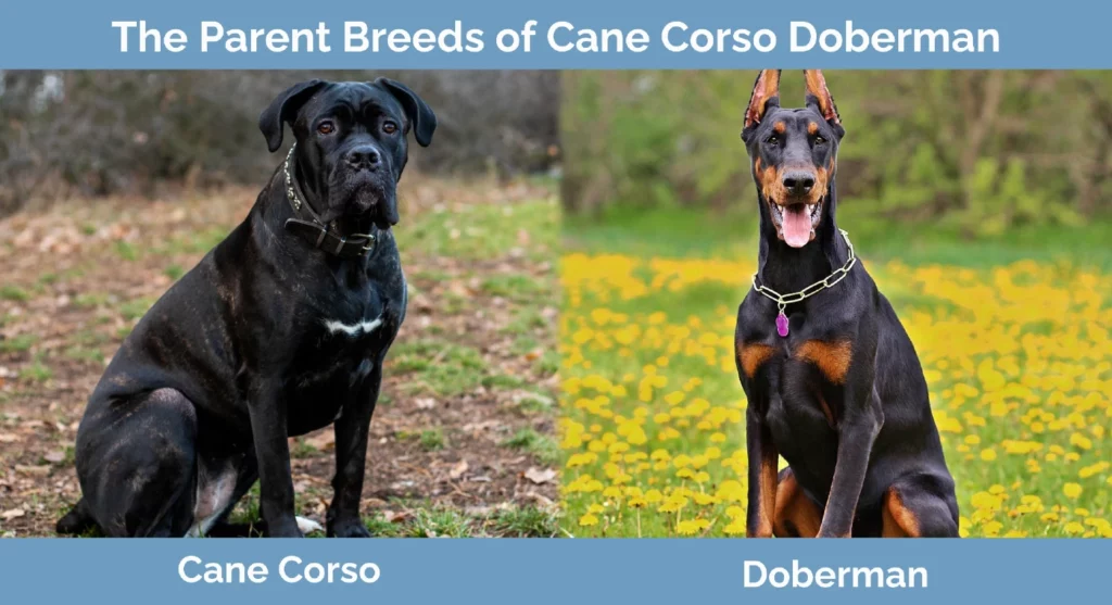 The parent breeds of Cane Corso Doberman Mix
