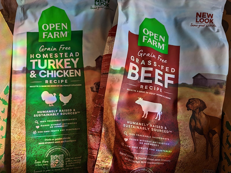 open farm turkey & chicken and beef recipes