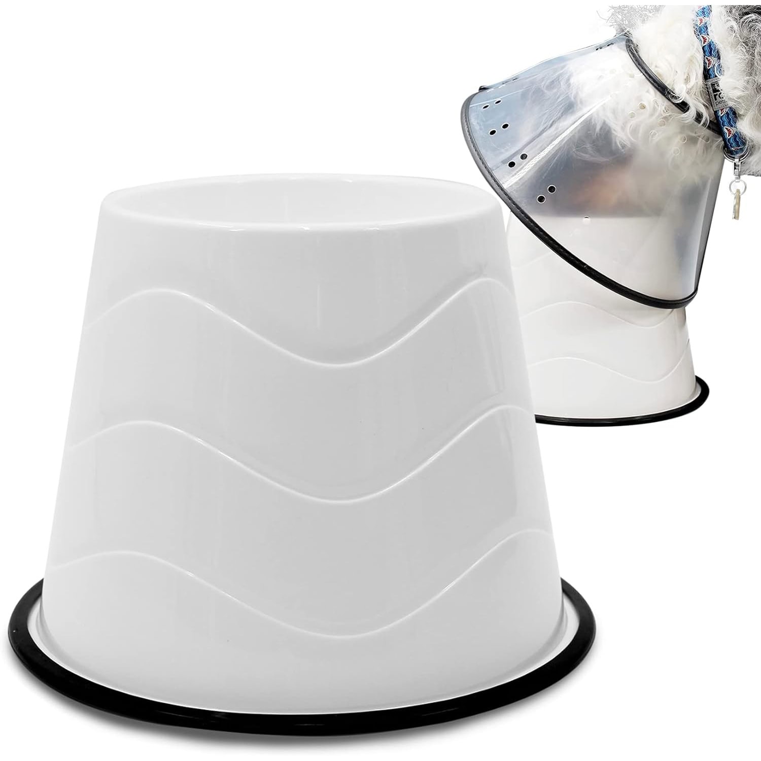 CAM Pets Large Size, Pair of Raised Dog Bowl for Large Dogs