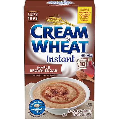 Cream of Wheat Instant Hot Cereal Maple Brown