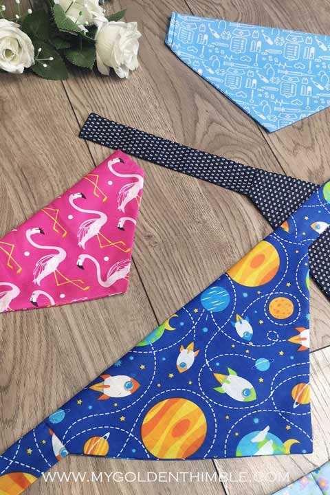 FREE DOG BANDANA PATTERN & TUTORIAL. TWO EASY WAYS