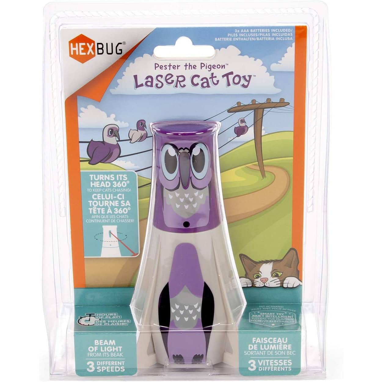 Hexbug Pester the Pigeon Laser Cat Toy
