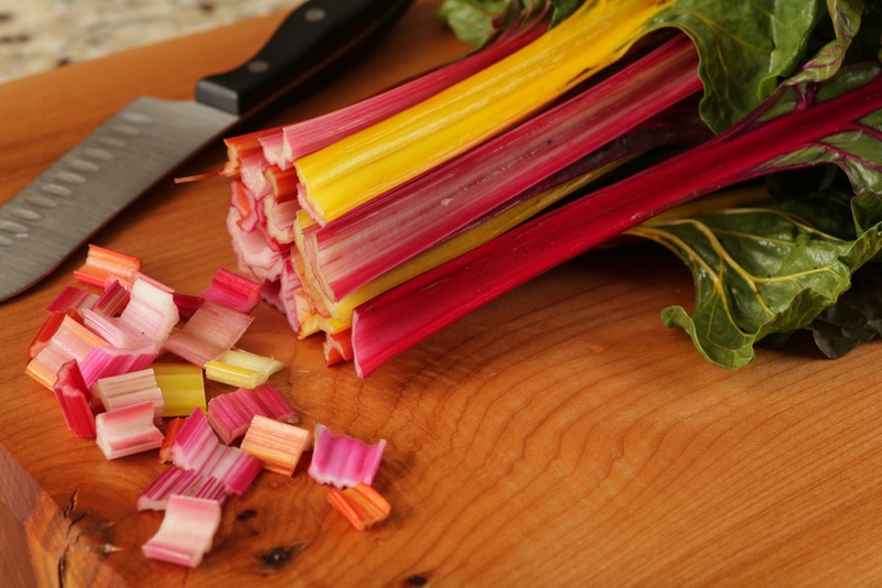 chopped swiss chard