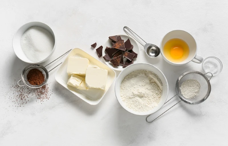 ingredients for brownies
