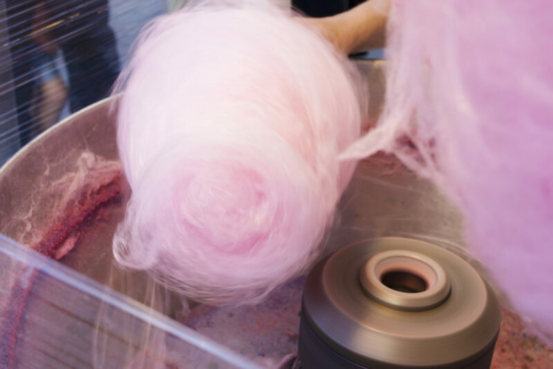 making of the cotton candy