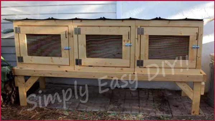 DIY rabbit hutch
