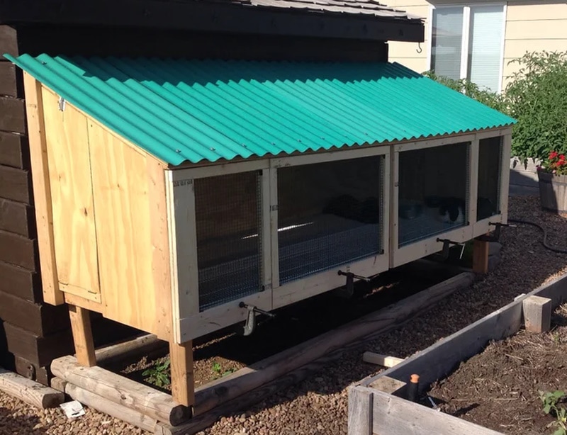 DIY rabbit hutch