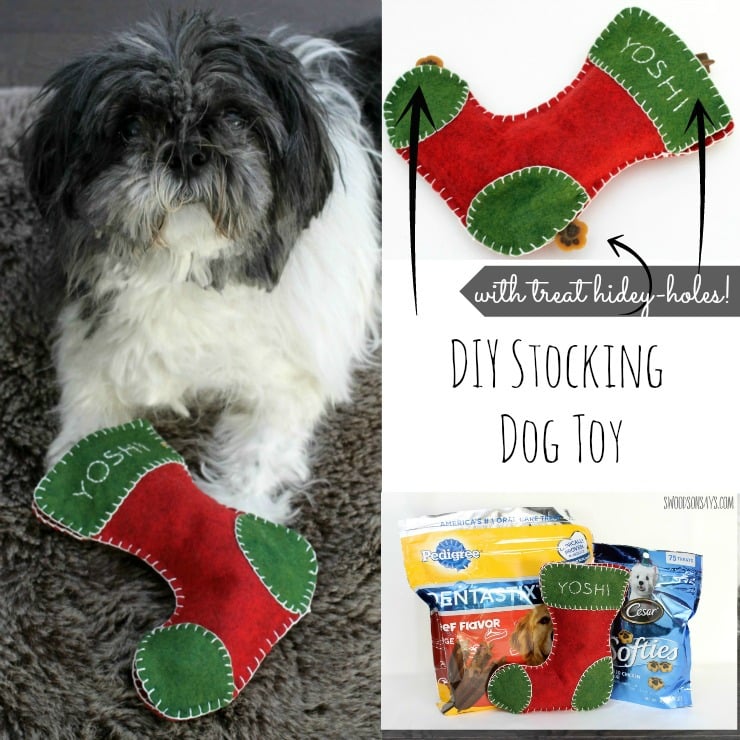 DIY Christmas Stocking Dog Toy