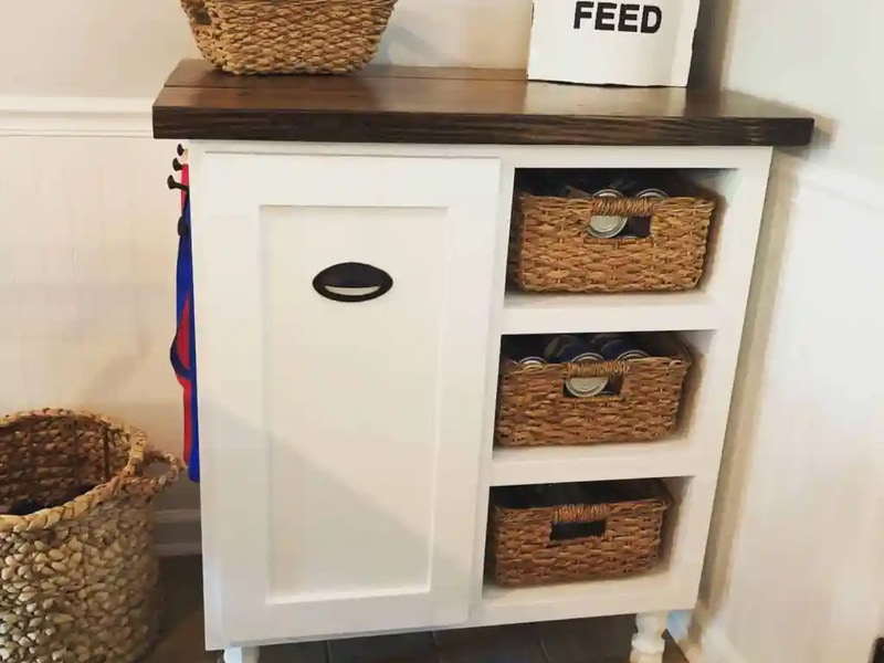 DIY dog food storage