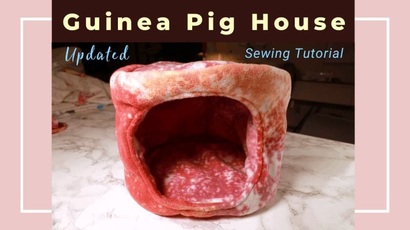 How to sew a guinea pig fleece house1