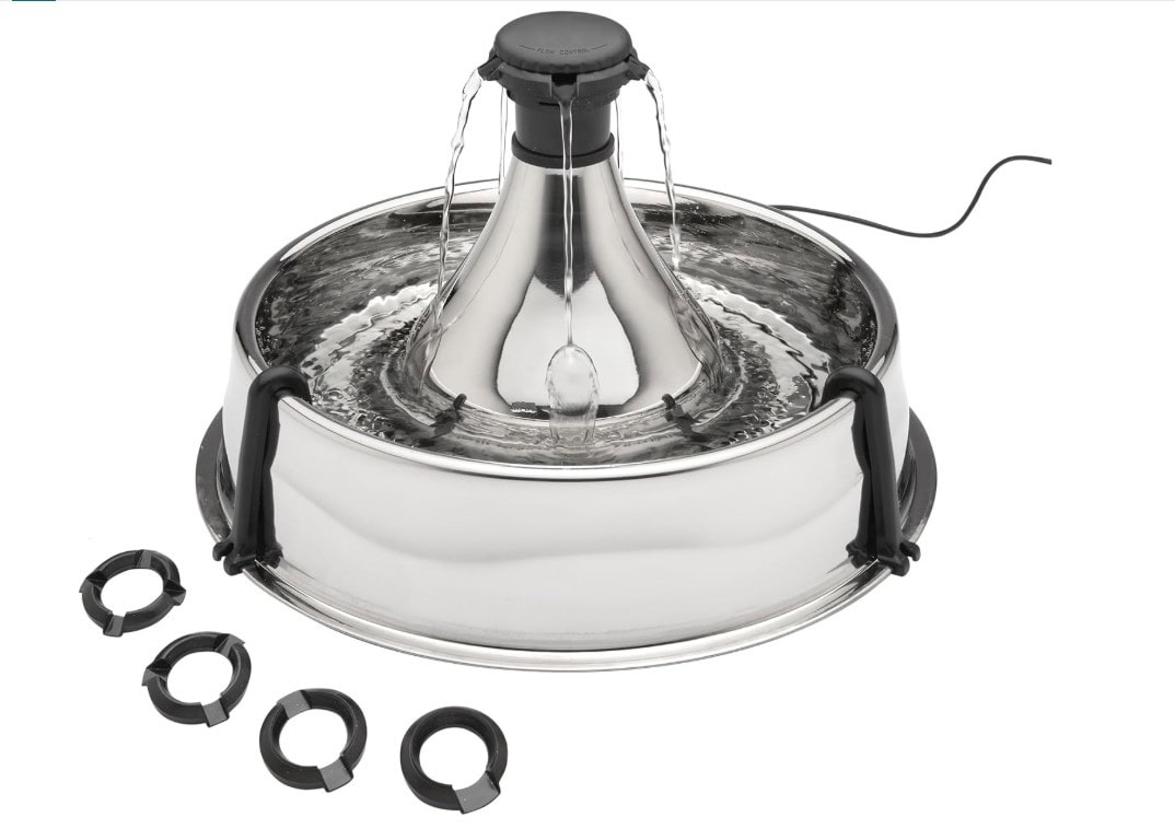 PetSafe Drinkwell 360 Stainless Steel Multi-Pet Water Fountain