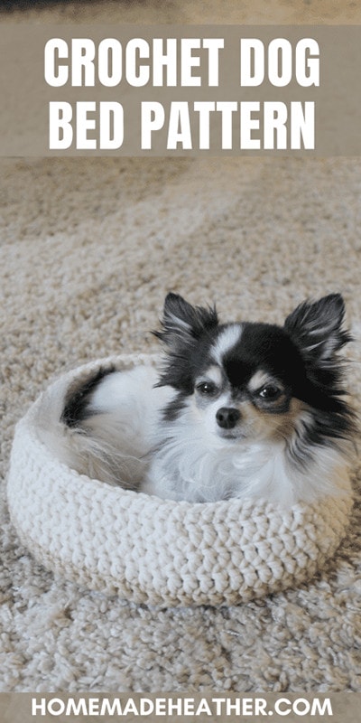 Small Dog Crochet Bed by Homemade Heather