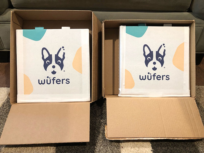 front of wufers cookie boxes