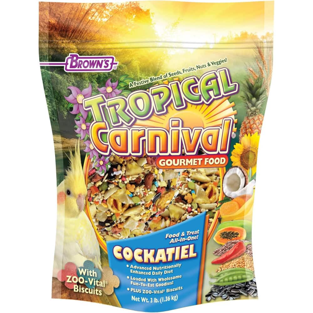 Brown's Tropical Carnival Gourmet Cockatiel Food 