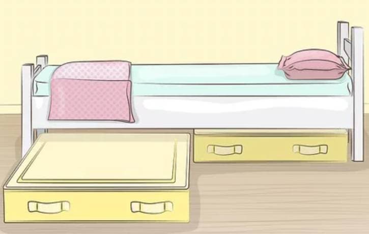 DIY How to Block Off Under the Bed