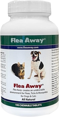 Flea Away All Natural Supplement for Fleas, Ticks, and Mosquitos Prevention