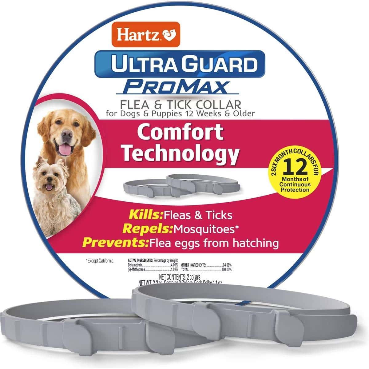 Hartz Ultra Guard ProMax Flea & Tick Collar for Dogs