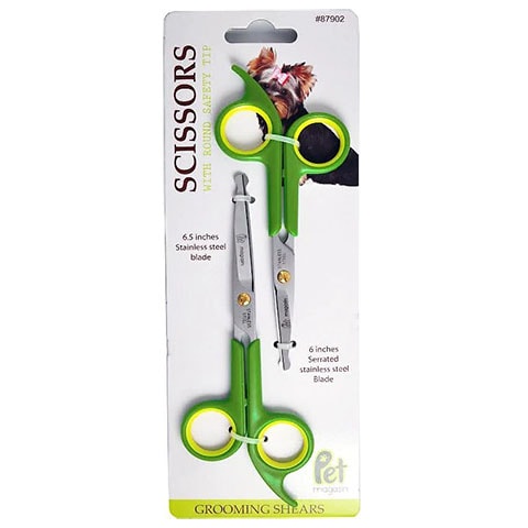Pet Magasin Dog & Cat Grooming Scissors, 2 Pack