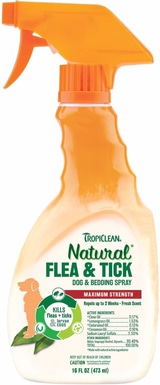 TropiClean Natural Flea & Tick Dog & Bedding Spray