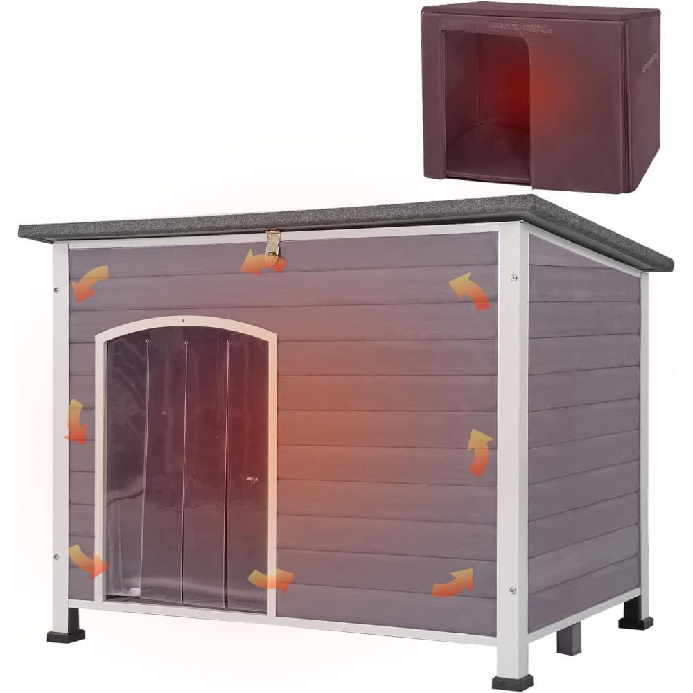 AIVITUVIN Insulated Wooden Dog House