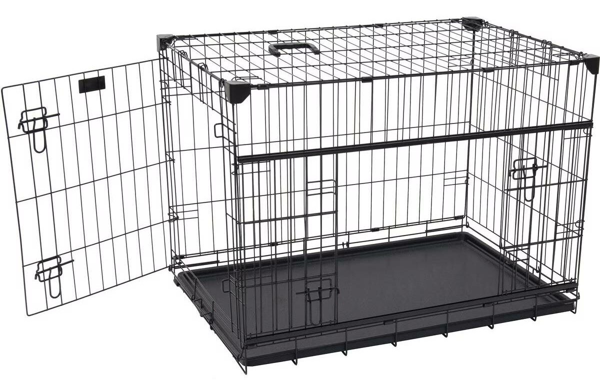 Lucky Dog Sliding Double Door Wire Crate