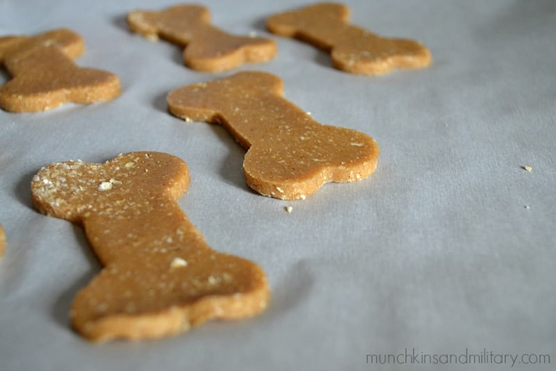 Peanut Butter Banana Dog Treats