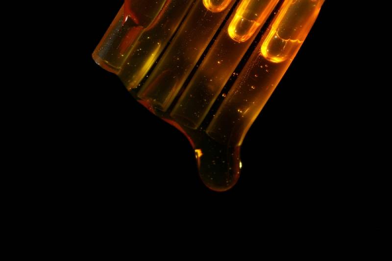 macro shot of lactulose liquid