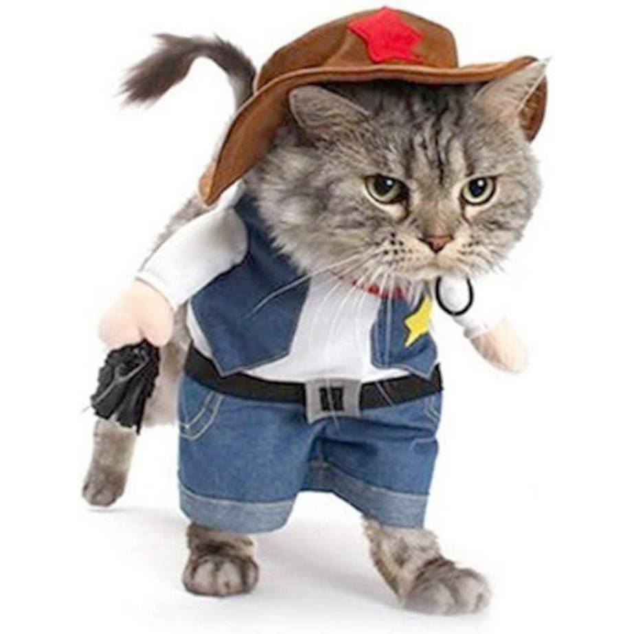 NACOCO Cowboy Costume for Cats