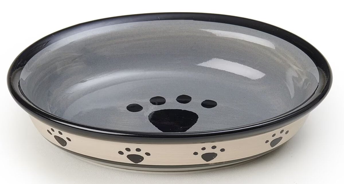 PetRageous Designs Metro Oval Ceramic Dish