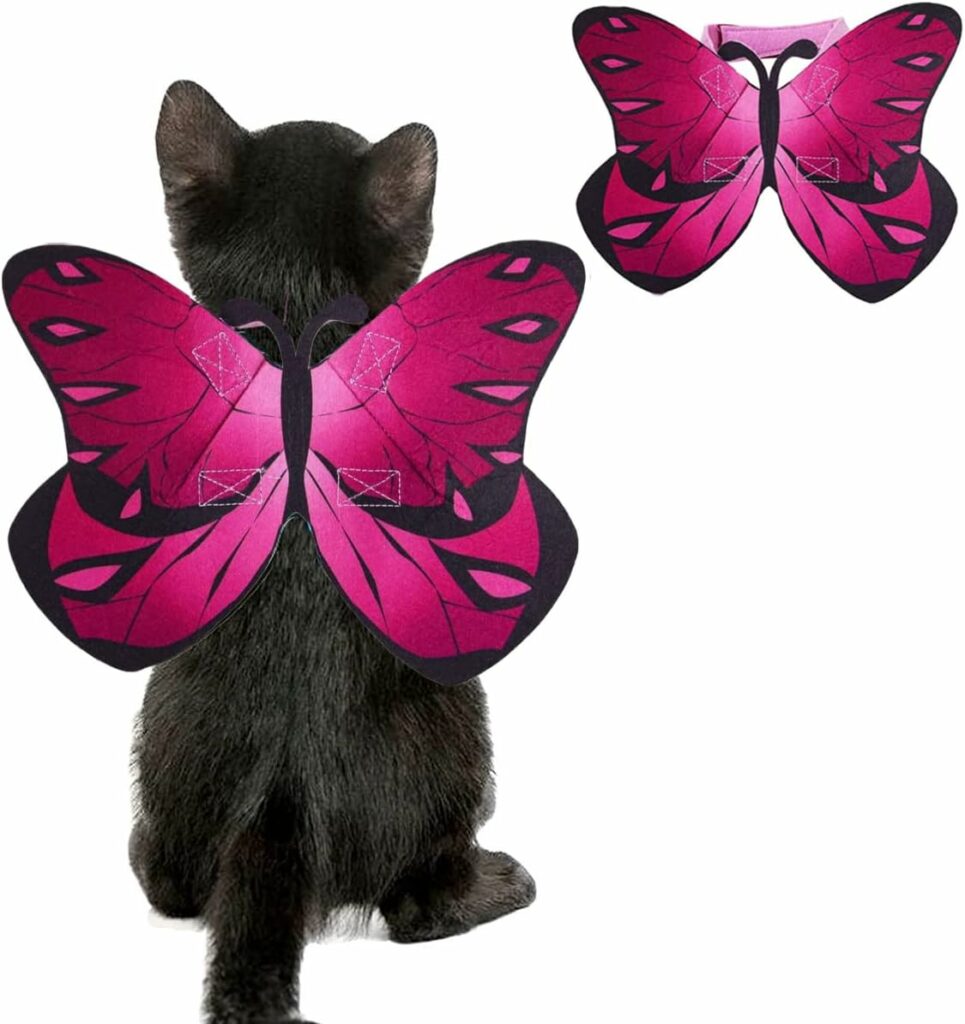 Puoyis Cat Butterfly Wings Costume for Cats