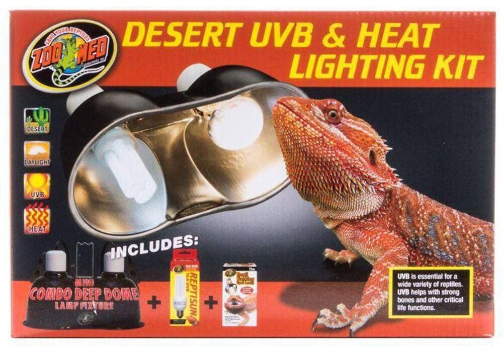 Zoo Med Desert UVB & Heat Lighting Dual Kit 
