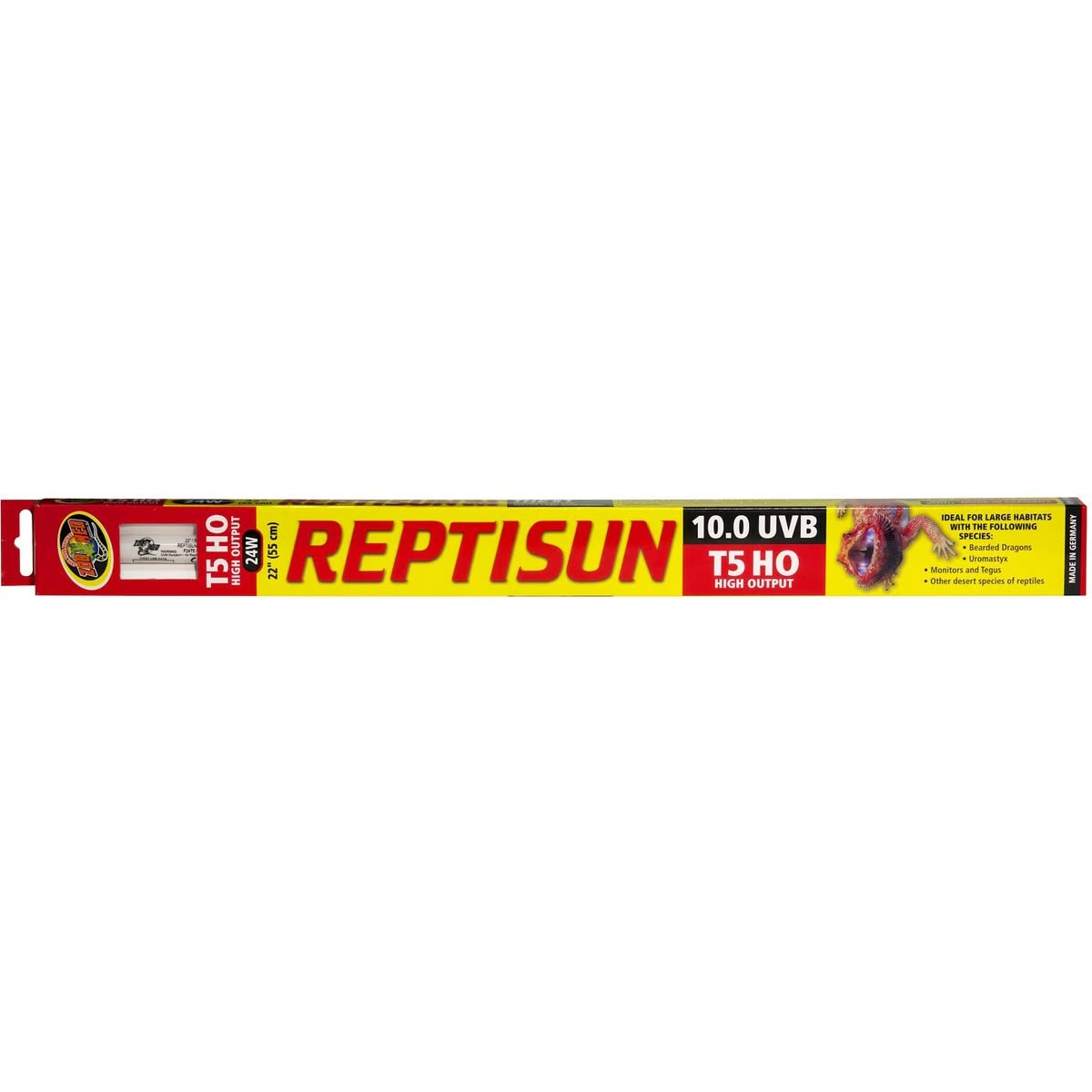 Zoo Med ReptiSun 10.0 UVB T5 HO Reptile Terrarium Lamp