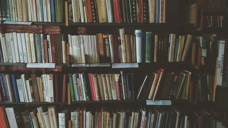 books in the library
