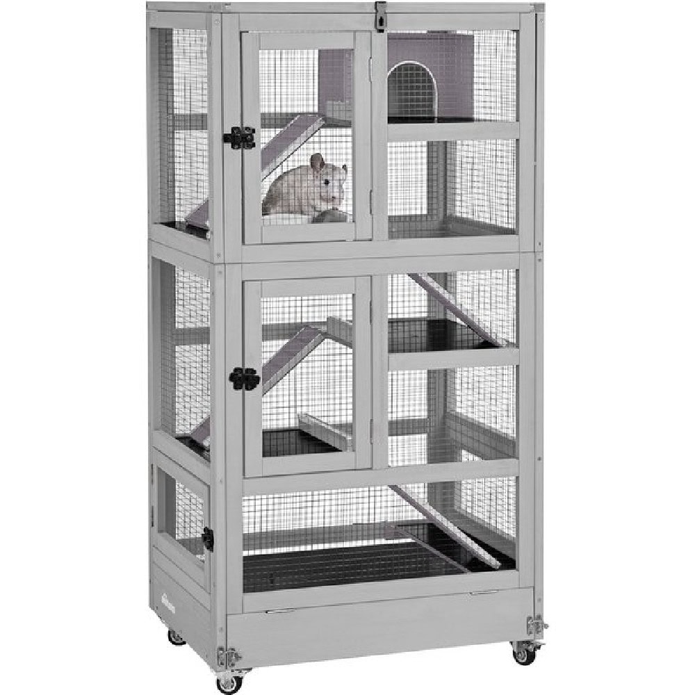Aivituvin-AIR56 Large Wooden Chinchilla & Ferret Cage