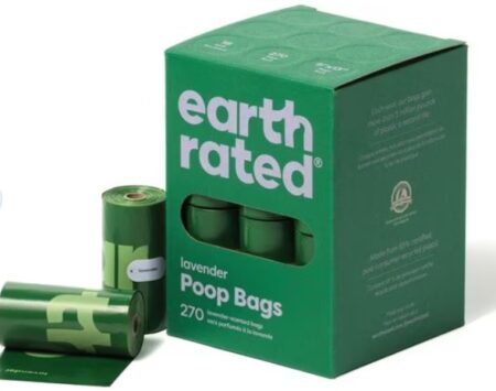 EARTH RATED Dog Poop Bags, Refill Rolls, Lavender Scented