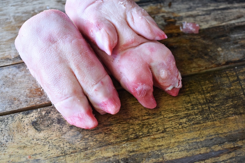 Fresh pork feet