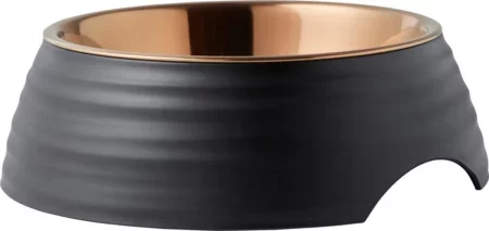 Frisco Matte Black Design Light Copper Stainless Steel Dog & Cat Bowl