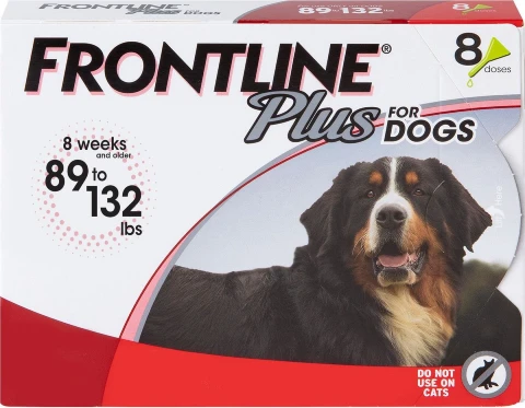 Frontline Plus Flea & Tick Spot Treatment for Extra Large Dogs, 89-132 lbs