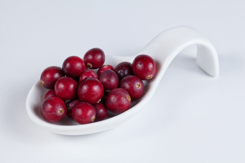 cranberries in an aesthetic bowl