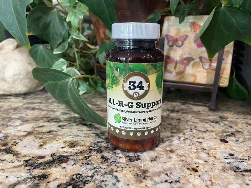 silver lining herbs al-r-g support bottle